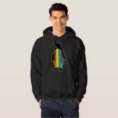 Lgbt Lgbtq Gay Pride Rainbow Flag Pinguin Hoodie (Vorne ganz)
