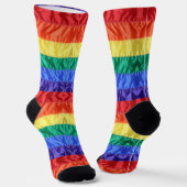 LGBT LGBTQ Rainbow Flag Rainbow Stripes Gay Pride Socken (Gewinkelt)
