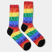 LGBT LGBTQ Rainbow Flag Rainbow Stripes Gay Pride Socken (Rechts)