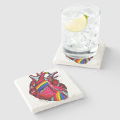 LGBT - Liberty Guns Beer Trump 6 Steinuntersetzer (Seitenansicht)