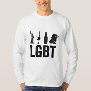 LGBT Liberty Guns Beer Trump Tag der Amtseinführun T-Shirt