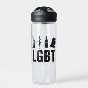 LGBT Liberty Guns Beer Trump Tag der Amtseinführun Trinkflasche