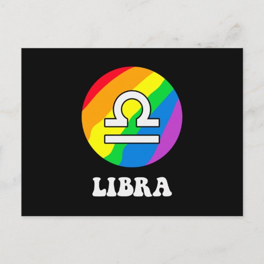 Lgbt Libra Postkarte (Vorderseite)