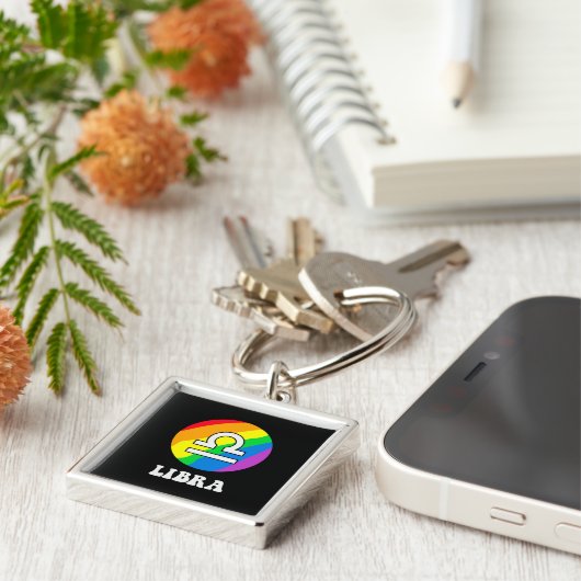 Lgbt Libra Schlüsselanhänger (Seite)