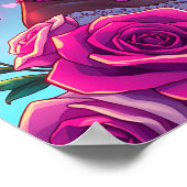 LGBT-Liebe | Afroamerikanisches Anime Couple Poster (Ecke)