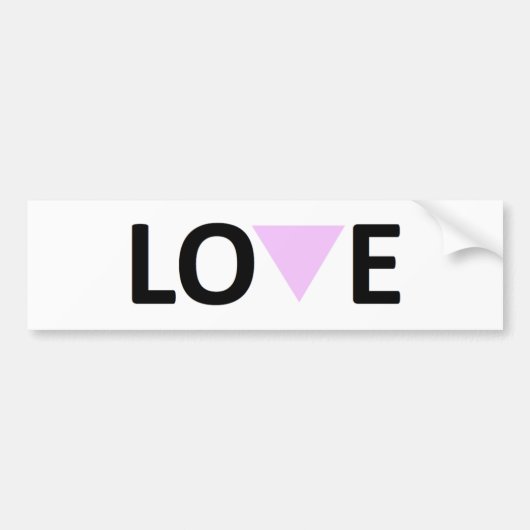 LGBT Liebe-Autoaufkleber Autoaufkleber (Vorne)