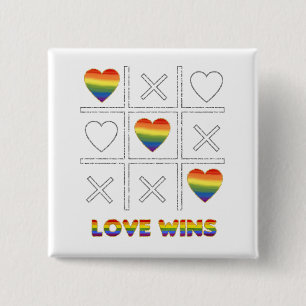 LGBT-Liebe gewinnt Button