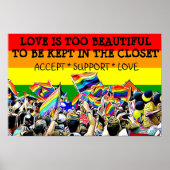 LGBT Liebe ist eine schöne Parade Rainbow POSTER (Vorne)