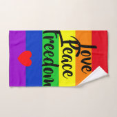 #LGBT #Liebe #pride #gay #lesbian #space #parade Badhandtuch Set (Handtuch)