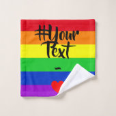 #LGBT #Liebe #pride #gay #lesbian #space #parade Badhandtuch Set (Waschlappen)