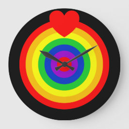 #LGBT #Liebe #pride #gay #lesbian #space #parade Große Wanduhr