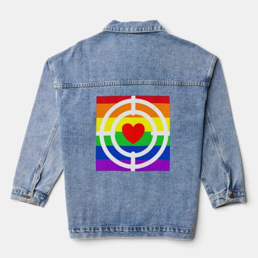 #LGBT #Liebe #pride #gay #lesbian #space #parade Jeansjacke (Rückseite)