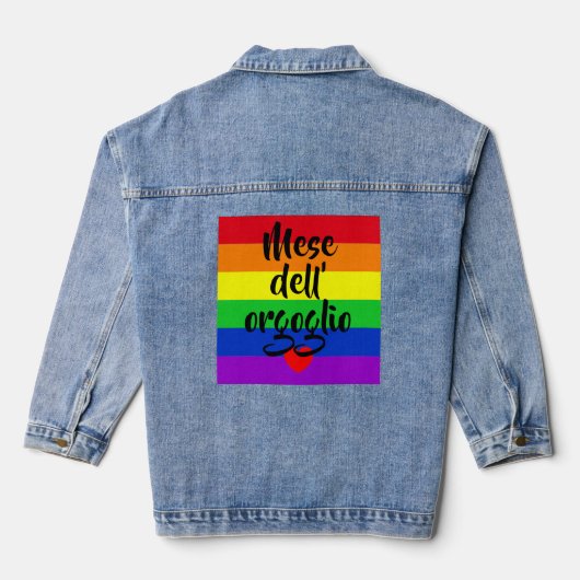 #LGBT #Liebe #pride #gay #lesbian #space #parade Jeansjacke (Rückseite)
