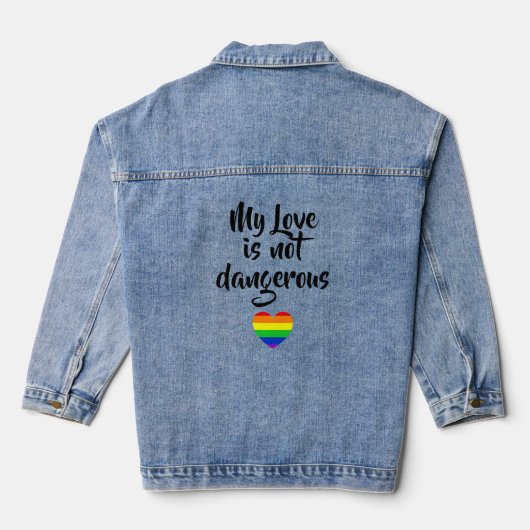#LGBT #Liebe #pride #gay #lesbian #space #parade Jeansjacke (Rückseite)