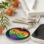 #LGBT #Liebe #pride #gay #lesbian #space #parade Schlüsselanhänger (Vorderseite rechts)