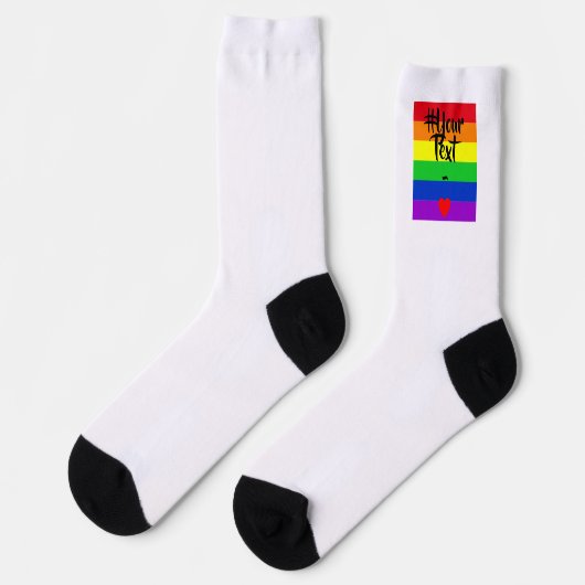#LGBT #Liebe #pride #gay #lesbian #space #parade Socken (Linkes Detail)