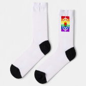 #LGBT #Liebe #pride #gay #lesbian #space #parade Socken (Linkes Detail)