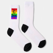 #LGBT #Liebe #pride #gay #lesbian #space #parade Socken (Rechts)