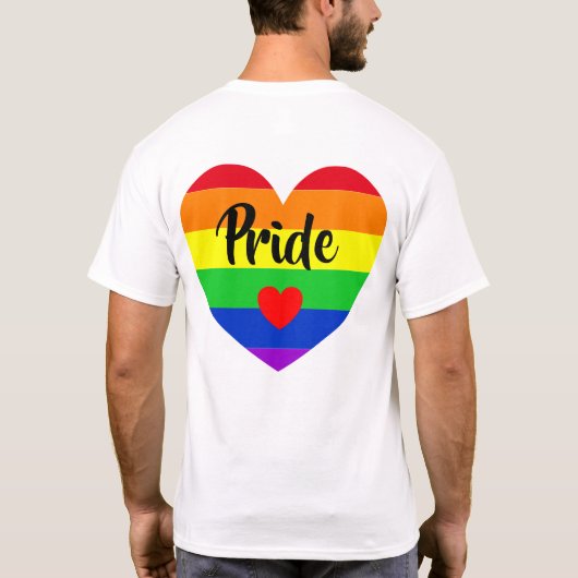 #LGBT #Liebe #pride #gay #lesbian #space #parade T-Shirt (Rückseite)