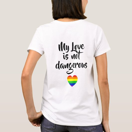 #LGBT #Liebe #pride #gay #lesbian #space #parade T-Shirt (Rückseite)