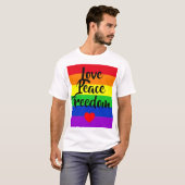 #LGBT #Liebe #pride #gay #lesbian #space #parade T-Shirt (Vorne ganz)
