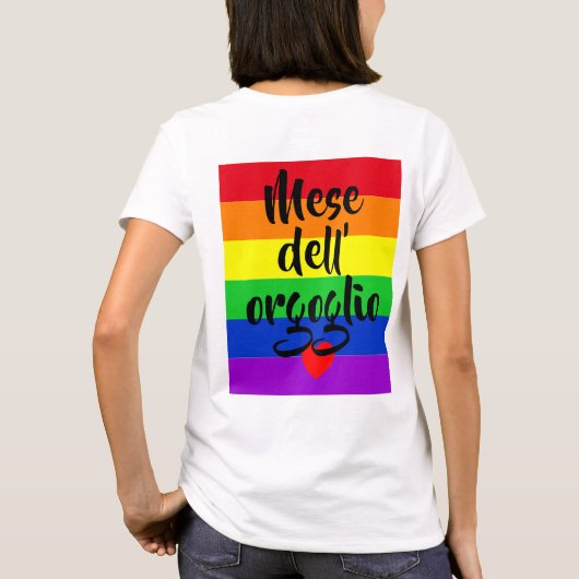 #LGBT #Liebe #pride #gay #lesbian #space #parade T-Shirt (Rückseite)