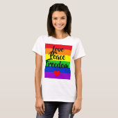 #LGBT #Liebe #pride #gay #lesbian #space #parade T-Shirt (Vorne ganz)