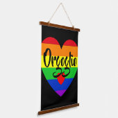 #LGBT #Liebe #pride #gay #lesbian #space #parade Wandteppich Mit Holzrahmen (Gewinkelt)