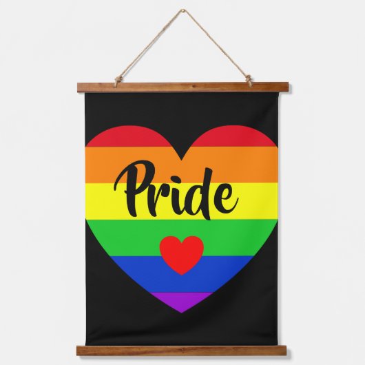 #LGBT #Liebe #pride #gay #lesbian #space #parade Wandteppich Mit Holzrahmen (Vorderseite)