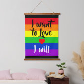 #LGBT #Liebe #pride #gay #lesbian #space #parade Wandteppich Mit Holzrahmen (Schlafzimmer)