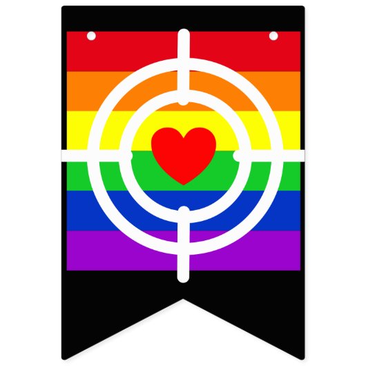 #LGBT #Liebe #pride #gay #lesbian #space #parade Wimpelkette (Zweite Fahne)