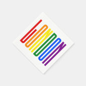 LGBT London Gay Pride Rainbow Text LGBTQ Party Serviette (Ecke)
