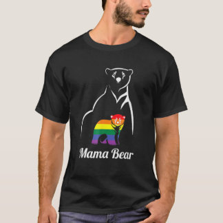 LGBT Mama Bear Gay Pride Gleichberechtigung Rainbo T-Shirt