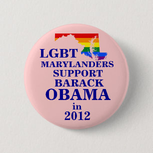 LGBT Marylander für Obama 2012 Button