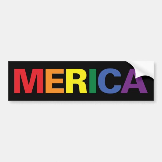 LGBT Merica Autoaufkleber (Vorne)