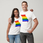 LGBT Missouri, T - Shirt der US-Staatsflagge (Unisex)