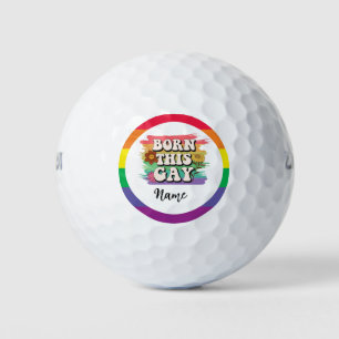 LGBT mit Regenbogen geboren diesen Schwulen Golfball