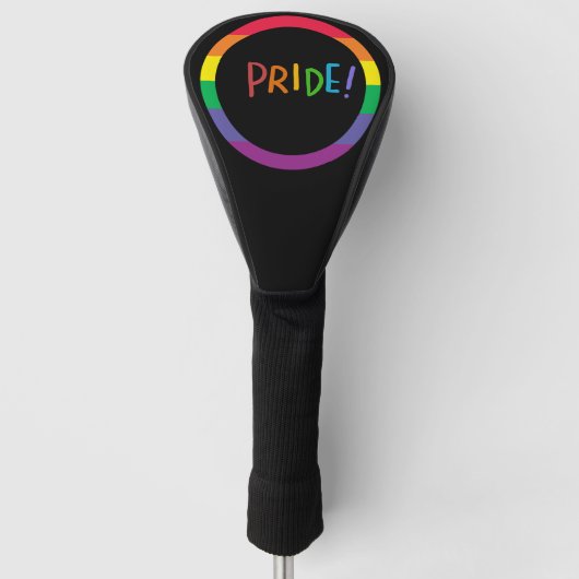 LGBT mit Regenbogen Golf Head Cover im Monat Headcover (Vorderseite)