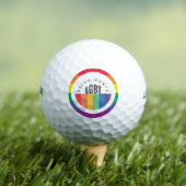LGBT mit Regenbogenfröhlichem Stolz im Monat Golfball (Insitu T-Shirt)