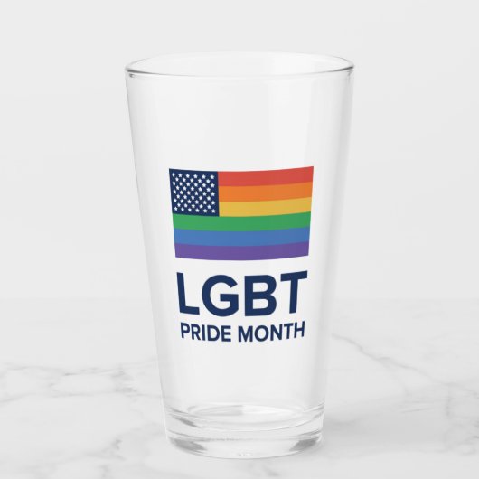 LGBT-Monat| Vereinigte Staaten Glas (Vorderseite)
