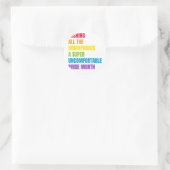 LGBT-Monatsdesign für Gay Pride Runder Aufkleber (Tasche)