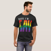 LGBT Move Im Gay -Standard-Skala-4_00x T-Shirt (Vorne ganz)