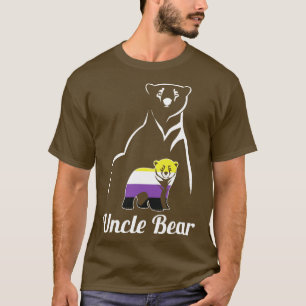 LGBT, nicht binärer Onkel, Bärenbär, nicht binärer T-Shirt