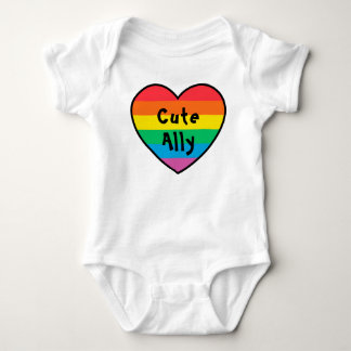 LGBT Niedlich | Rainbow Pride Heart Pride Baby | Strampler