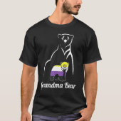 LGBT Non Binary Grandma Bear Enby Non Binary Pride T-Shirt (Vorderseite)