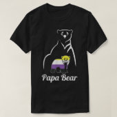 LGBT Non-Binary Papa Bear Enby Non-Binary Pride T-Shirt (Design vorne)