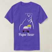 LGBT Non-Binary Papa Bear Enby Non-Binary Pride T-Shirt (Design vorne)