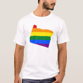 LGBT Oregon, T - Shirt der US-Staatsflagge (Vorderseite)