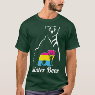 LGBT Pansexual Sister Bear Pan Prilag Flag T-Shirt
