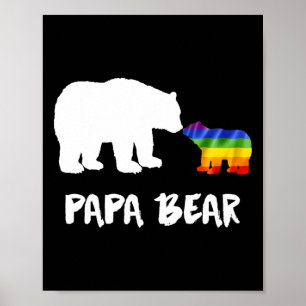 Lgbt Papa Bear Vater Lesbian Gay Biual Transgender Poster